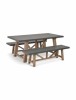 Chilford Table & Bench Set | Grey