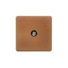The Chiswick Collection Antique Copper 1 Gang Satellite Socket Screwless