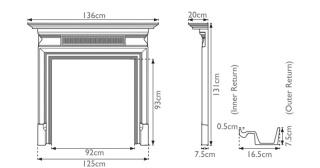 The Belgrave Cast Iron Fire Surround