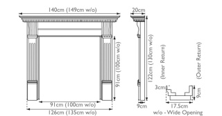 The Corbel Fire Surround Oak