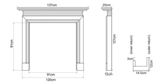 The Wessex Fire Surround - Oak