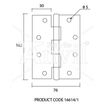 4'' Heavy Duty Ball Bearing Butt Hinge SS (pair) - Satin Stainless Steel