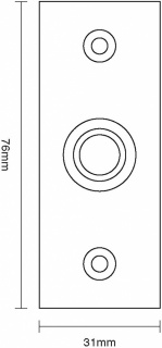 Rectangular Bell Push