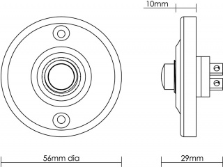 Round Bell Push