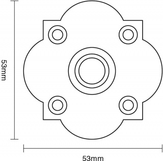 Quatrefoil Bell Push