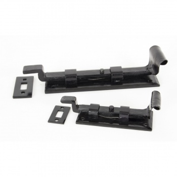 Black 6'' Cranked Door Bolt