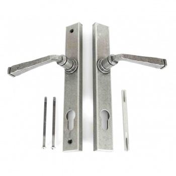 Avon Slimline Lever Espag. Lock Set - Pewter Patina