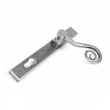 Pewter Patina Monkeytail Slimline Lever Espag. Lock Set - Right Hand