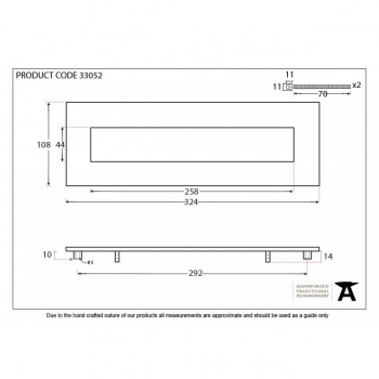 Polished Chrome Letterplate - Large