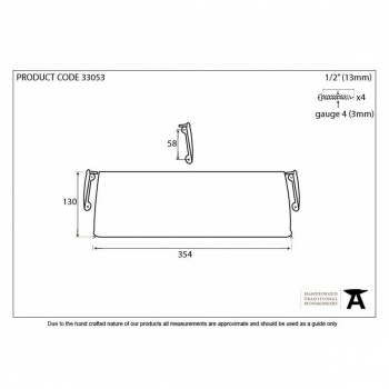 Polished Chrome Letterplate Cover - Large