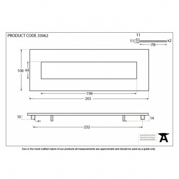 Polished Chrome Letterplate - Small