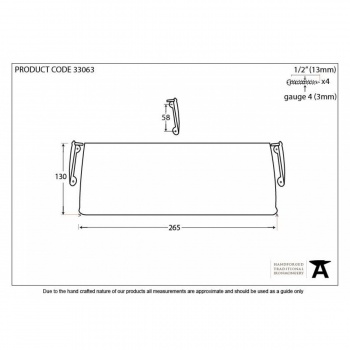 Polished Chrome Small Letterplate Cover