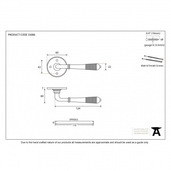 Polished Nickel Reeded Lever On Rose Set