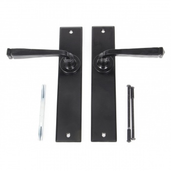 Black Large Avon Lever Latch Set