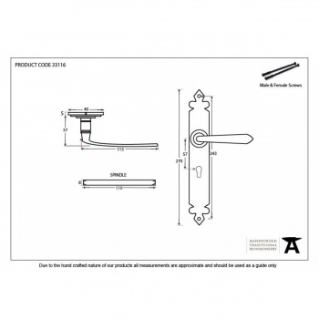 Cromwell Sprung  Lever Lock Set