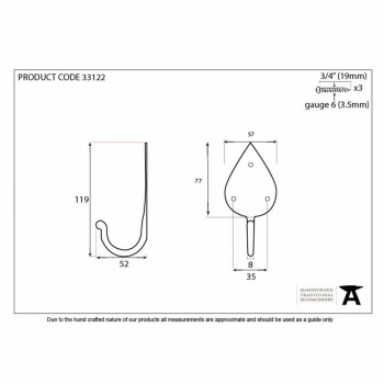 Beeswax Gothic Hook