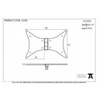 Beeswax 3'' Butterfly Hinge (Pair)