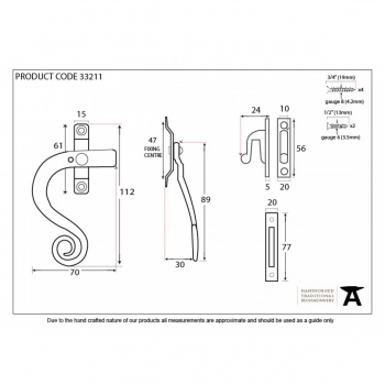 Beeswax Monkeytail Fastener LH - Locking