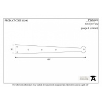 Beeswax 18'' Hinge Front (Pair)