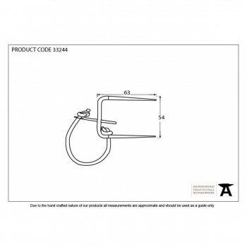 Beeswax Locking Staple Pin