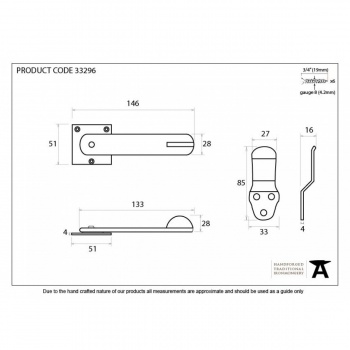 Beeswax Privacy Latch Set