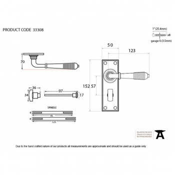 Polished Chrome Reeded Lever Bathroom Set