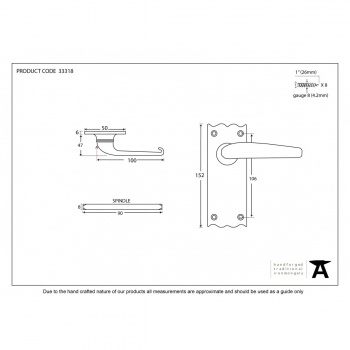 Black Oak Lever Latch Set