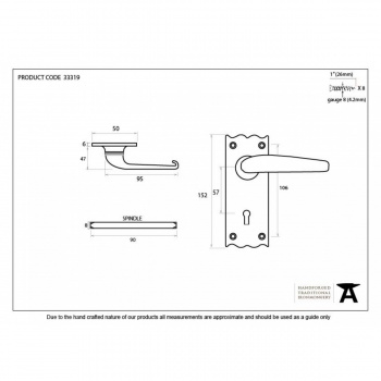 Black Oak Lever Lock Set