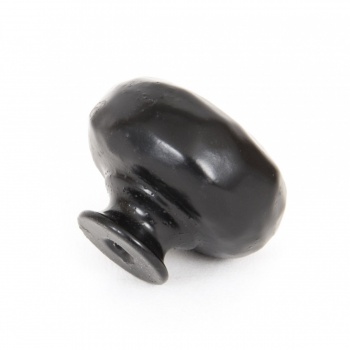 Black Hammered Knob - Large