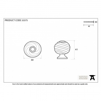 Beeswax Twist Knob