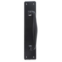 Black Pull Handle On Backplate