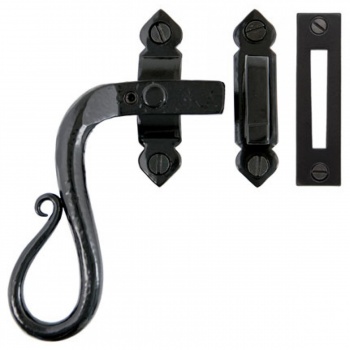 Black Locking Shepherd's Crook Fastener - LH