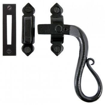 Black Locking Shepherd's Crook Fastener - RH