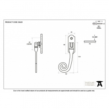 Pewter Monkeytail Espag - LH