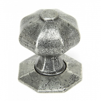 Pewter Patina Octagonal Mortice/Rim Knob Set