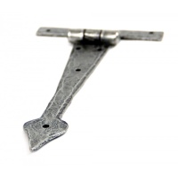 Pewter 6'' Arrow Head T Hinge (Pair)