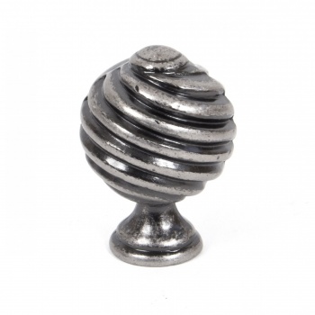 Pewter Patina Twist Knob