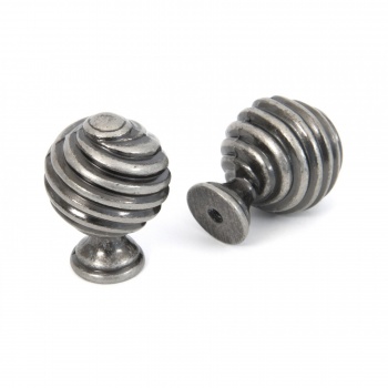 Pewter Patina Twist Knob