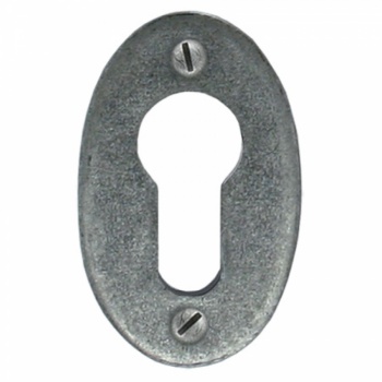 Pewter Oval Euro Escutcheon