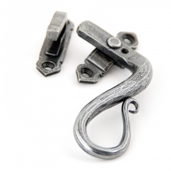 Pewter Shepherd's Crook Fastener RH - Locking