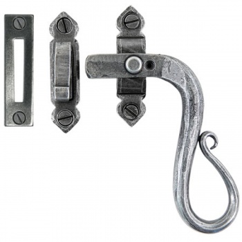 Pewter Shepherd's Crook Fastener RH - Locking