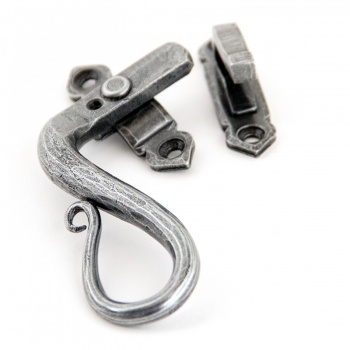 Pewter Shepherd's Crook Fastener LH - Locking