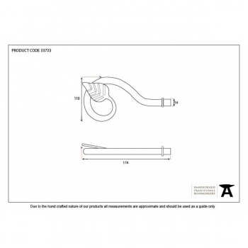 Pewter Leaf Curtain Finial (Pair)