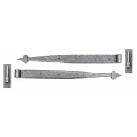 Pewter 24'' Hook & Band Hinge (Pair)