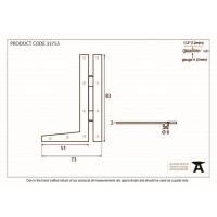 Black 3 1/4'' Hl Hinge (Pair)