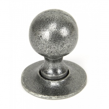 Pewter Round Mortice/Rim Knob Set