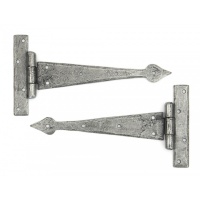 Pewter 9'' Arrow Head T Hinge (Pair)