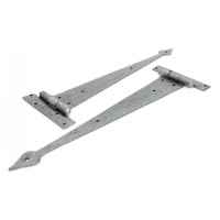 Pewter 15'' Arrow Head T Hinge (Pair)