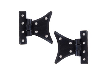 Handmade Half Butterfly Hinge 2'' (pair) - Black