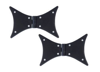 Large Handmade 5'' Butterfly Hinge (pair) - Black